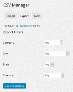 CSV Manager Export