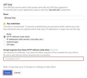 Browser API Key